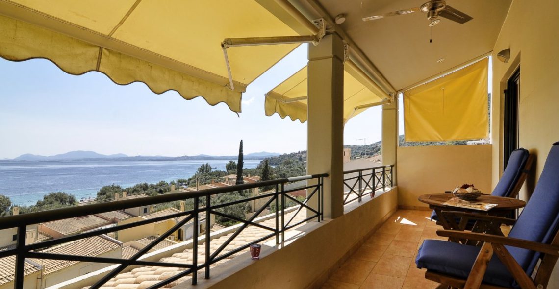 Luxurious villa balcony