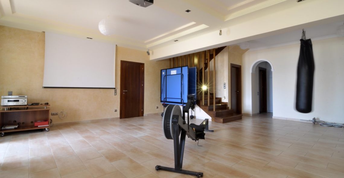 Workout area in villa Aeolos