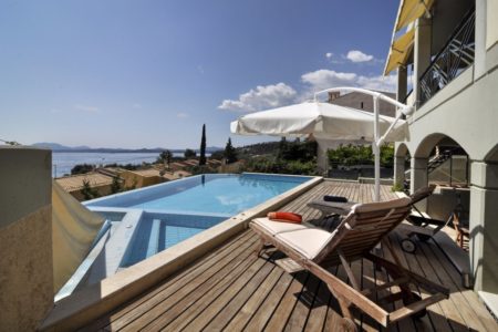 A view from villa aeolos private pool